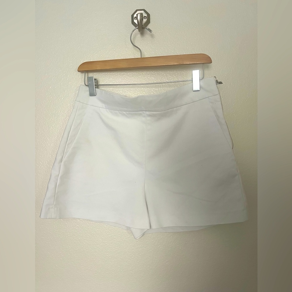 Zara White Skorts Minimalist Design